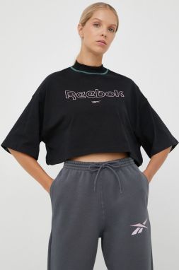 Tričko Reebok Classic dámsky, čierna farba,