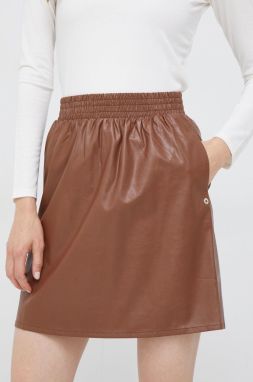 Sukňa Pennyblack hnedá farba, mini, áčkový strih