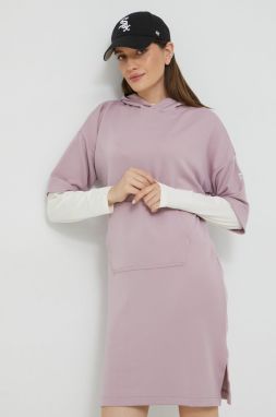 Šaty Fila ružová farba, midi, oversize