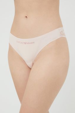 Brazílske nohavičky Emporio Armani Underwear ružová farba,