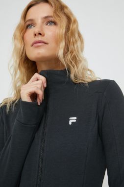 Mikina Fila dámska, čierna farba, melanžová