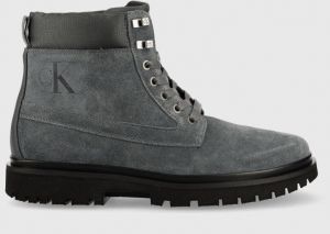 Členkové topánky Calvin Klein Jeans Lug Mid Laceup Boot Hike pánske,