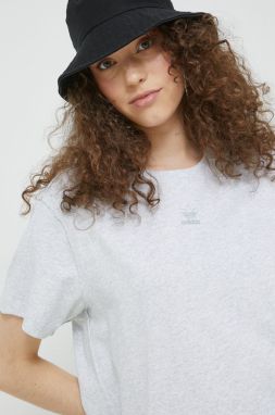 Bavlnené tričko adidas Originals šedá farba,