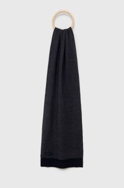 Šál Jack & Jones pánsky, tmavomodrá farba, melanžový