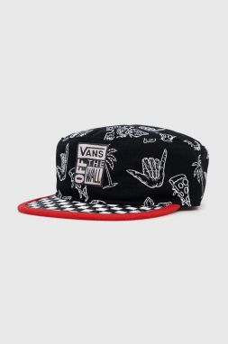 Šiltovka Vans X Stranger Things , čierna farba, vzorovaná