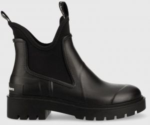 Gumáky Calvin Klein Jeans Yw0yw01034 Bds Chelsea Rain Boots dámske, čierna farba