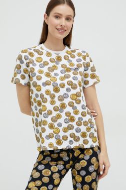 Tričko Moschino Underwear dámsky, biela farba,