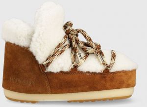 Snehule Moon Boot Pumps Shearling hnedá farba