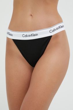 Brazílske nohavičky Calvin Klein Underwear čierna farba,