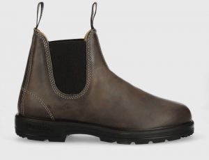 Kožené topánky chelsea Blundstone 1469 pánske, šedá farba