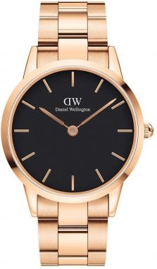 Hodinky Daniel Wellington Iconic Link 40 pánske, ružová farba