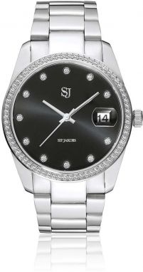 Hodinky Sif Jakobs Jewellery dámsky, strieborná farba
