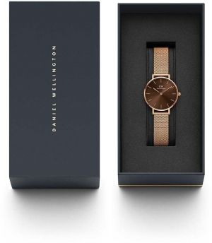 Hodinky Daniel Wellington Petite Amber 28 dámske, ružová farba