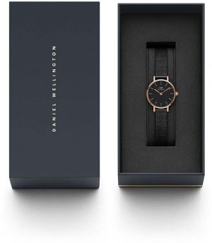 Hodinky Daniel Wellington Petite 24 Pressed Ashfield dámske, ružová farba