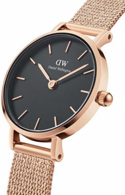 Hodinky Daniel Wellington Petite 24 Pressed Melrose dámske, ružová farba