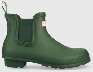 Gumáky Hunter Original Chelsea dámske, zelená farba, WFS2078RMA