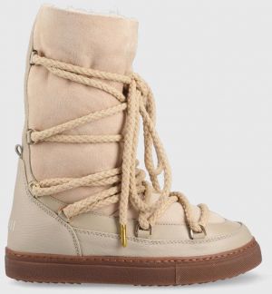 Kožené snehule Inuikii Classic High Laced béžová farba, 70107-096