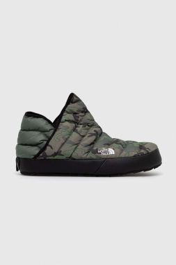 Papuče The North Face Men S Thermoball Traction Bootie zelená farba