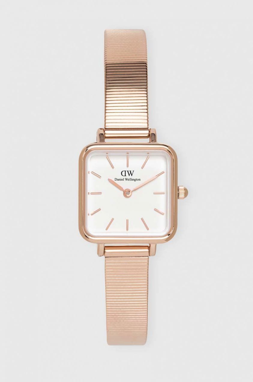 Hodinky Daniel Wellington Quadro Studio dámske, ružová farba