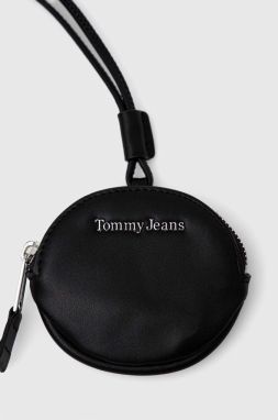 Peňaženka Tommy Jeans dámsky, čierna farba