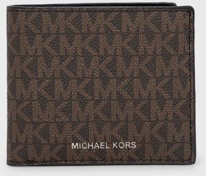 Peňaženka Michael Kors pánsky, hnedá farba