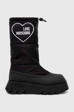 Snehule Love Moschino čierna farba