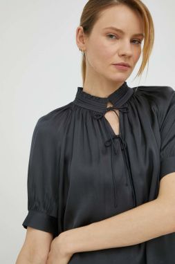 Blúzka Birgitte Herskind dámska, šedá farba, jednofarebná