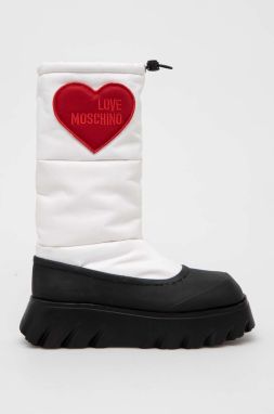 Snehule Love Moschino biela farba