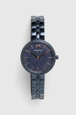 Hodinky Swarovski dámske, tmavomodrá farba