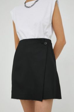 Sukňa By Malene Birger čierna farba, mini, puzdrová