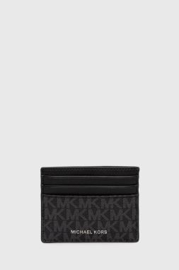 Puzdro na karty Michael Kors pánsky, čierna farba
