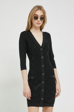 Šaty Blugirl Blumarine čierna farba, mini, priliehavá
