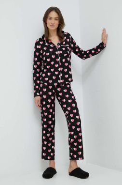 Pyžamo Kate Spade dámska, čierna farba