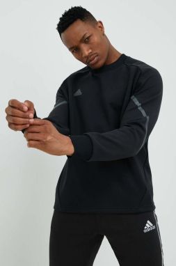 Mikina adidas pánska, čierna farba, jednofarebná