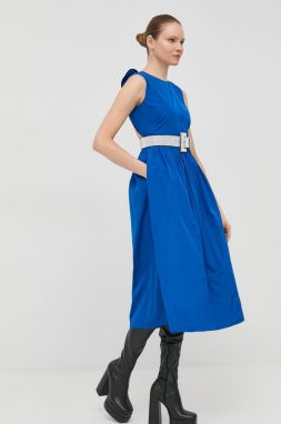 Šaty Red Valentino midi, áčkový strih