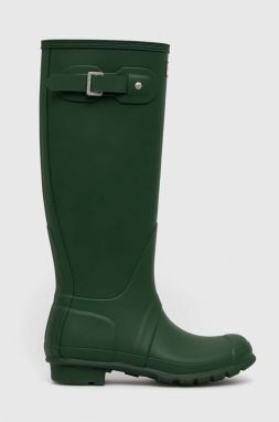 Gumáky Hunter Womens Original Tall Boot dámske, zelená farba, WFT1000RMA