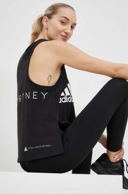 Top adidas by Stella McCartney Dámsky, čierna farba