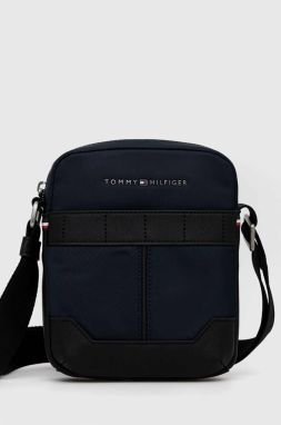 Malá taška Tommy Hilfiger tmavomodrá farba