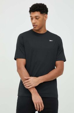 Tréningové tričko Reebok čierna farba, jednofarebné