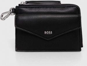 Peňaženka BOSS dámsky, čierna farba