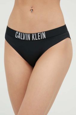 Plavkové nohavičky Calvin Klein čierna farba,