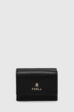 Kožená peňaženka Furla Camelia dámske, čierna farba