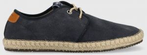 Semišové espadrilky Pepe Jeans TOURIST tmavomodrá farba, PMS10314