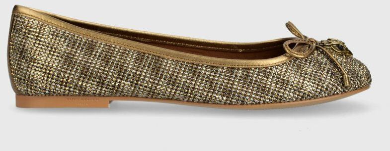 Baleríny Kurt Geiger London Eagle Ballerina zlatá farba, 9790640609