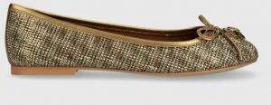 Baleríny Kurt Geiger London Eagle Ballerina zlatá farba, 9790640609