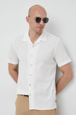 Košeľa PS Paul Smith pánska, biela farba, regular