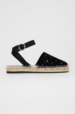 Semišové espadrilky Liu Jo Vera 01 čierna farba, SA2271PX02022222