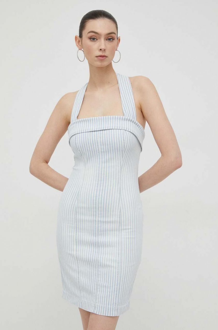 Šaty Guess mini, priliehavá