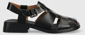 Kožené sandále Camper Dana dámske, čierna farba, K201489.001