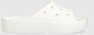 Šľapky Crocs Classic Platform Slide dámske, biela farba, na platforme, 208180